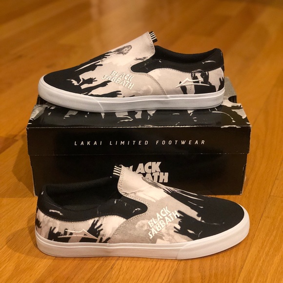 Deadstock limited edition Lakai Black Sabbath slip on shoes with OG all - Picture 3 of 8